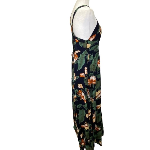 Lulus Temptation Island Floral Maxi Halter Dress Tag Size Large (fits smaller) - Picture 7 of 11